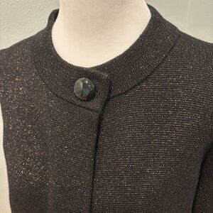 J.McLaughlin Sweater Coat Black with Subdued Sparkle!  Medium.